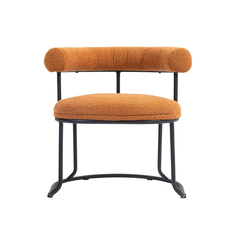 Chaises de salle à manger bouclées de style milieu du siècle moderne, ensemble de 2