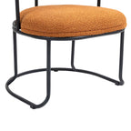 Chaises de salle à manger bouclées de style milieu du siècle moderne, ensemble de 2